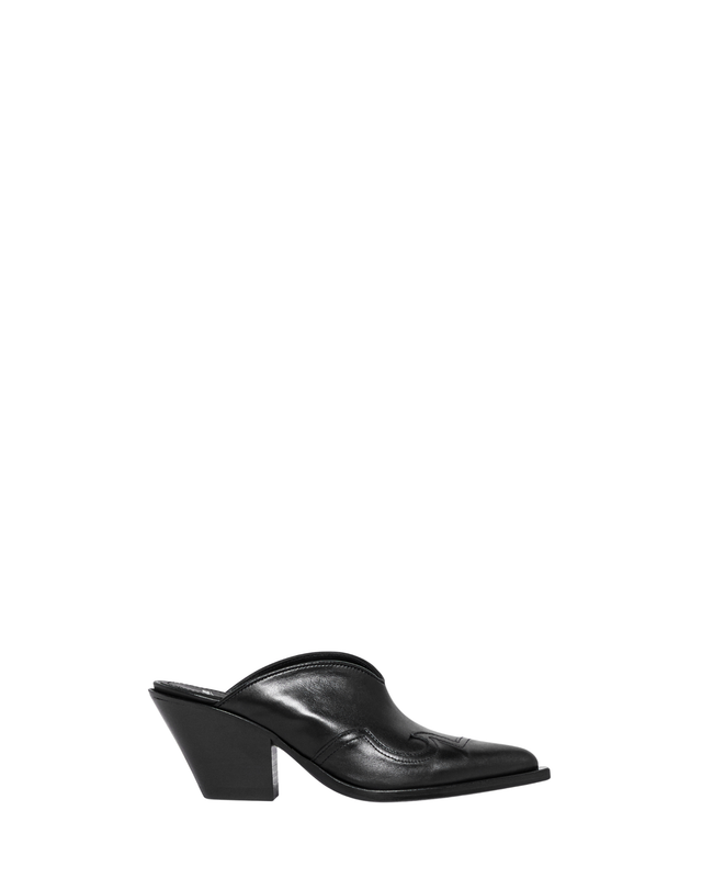 MAYA Women's Sabot in Black Nappa