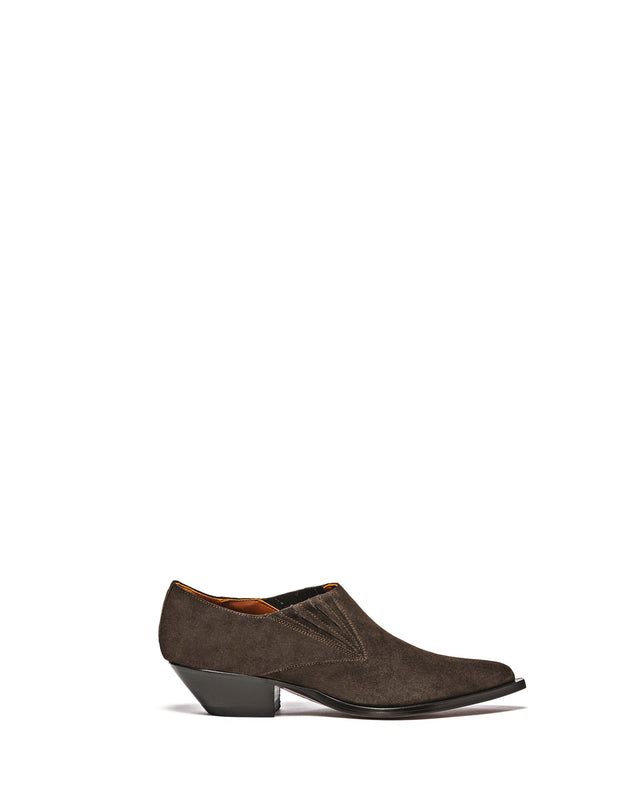 CHIHUAHUA Men's Low Boots in Brown Suede