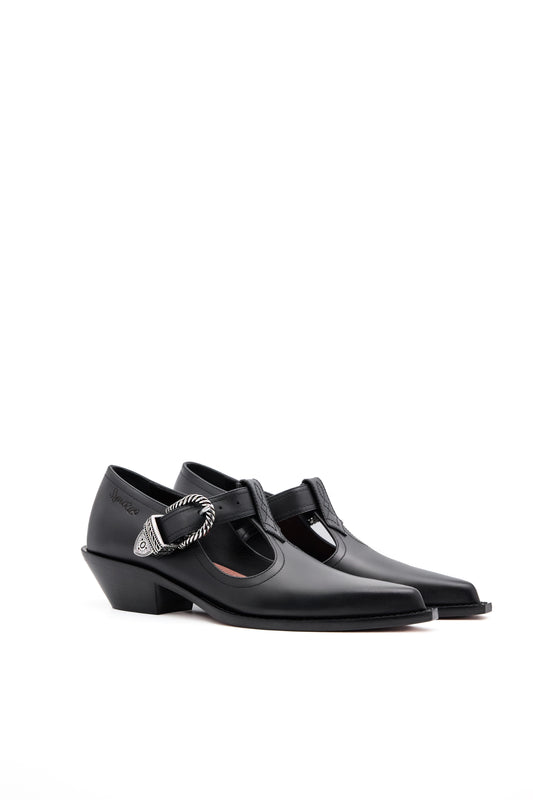 BANDIDO Woman's Low Boots in Black Brushed Calf