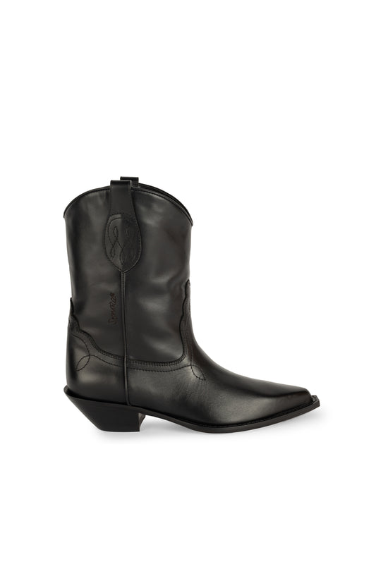 FRISCO  Woman's Ankle Boots in Black Brushed Calf