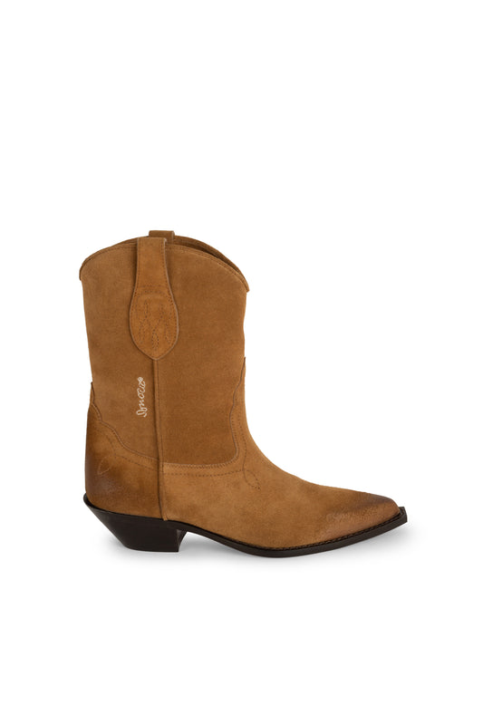 FRISCO  Woman's Ankle Boots in Tobacco Crusted Suede