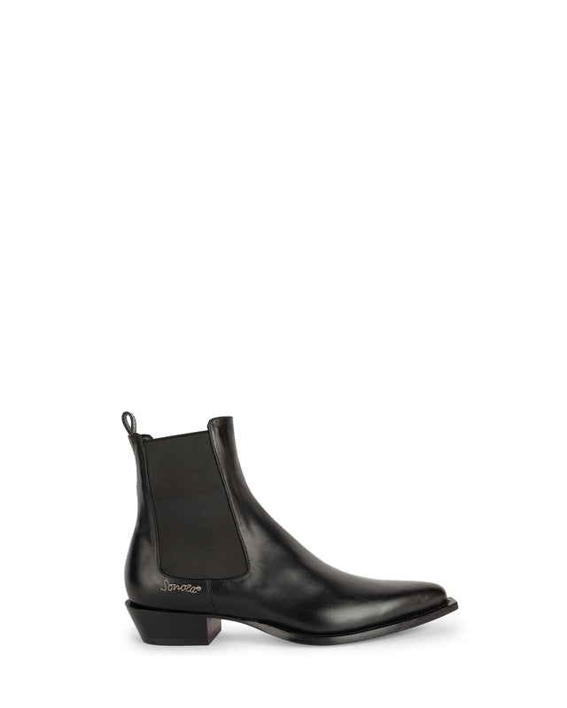 Hermano Men's Ankle Boots in Black Veal
