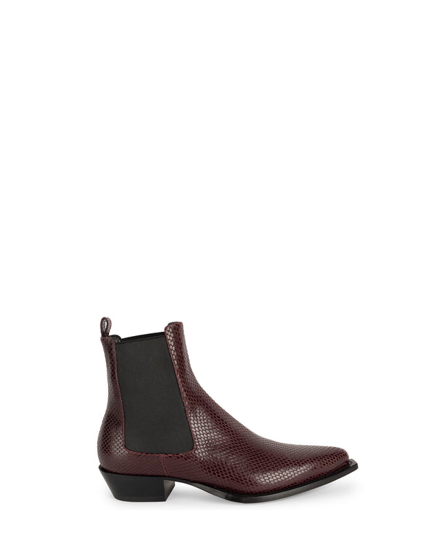 Hermano Men's Ankle Boots in Salsa Phyton