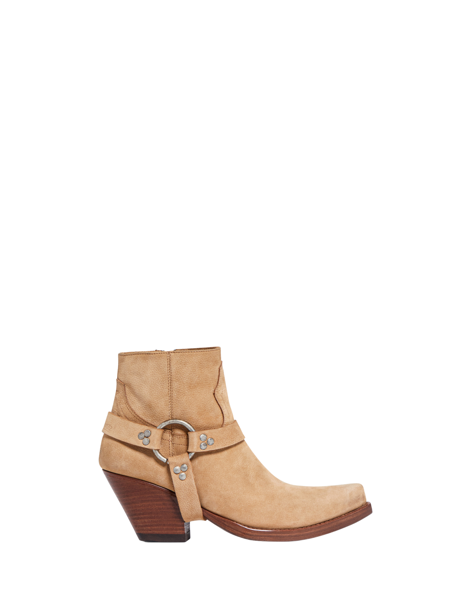 JALAPENO BELT Women's Ankle Boots in Desert Nabuk | Leather Harness