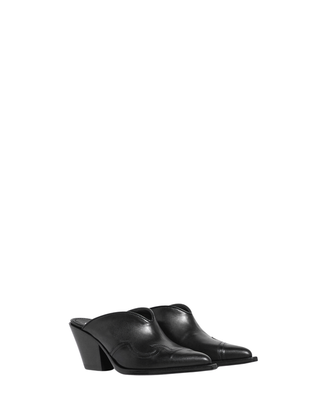 MAYA Women's Sabot in Black Nappa