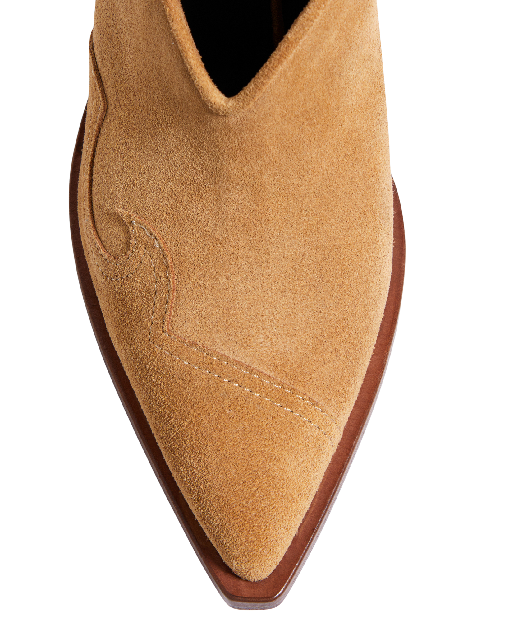 MAYA Women's Sabot in Camel Suede / Insert on tone
