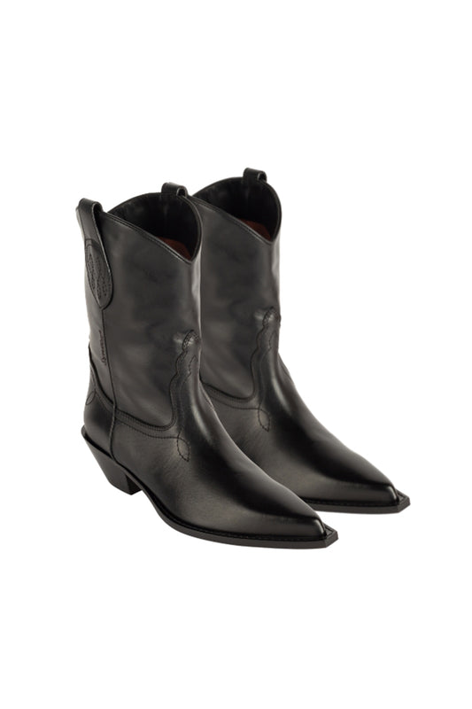 FRISCO  Woman's Ankle Boots in Black Brushed Calf
