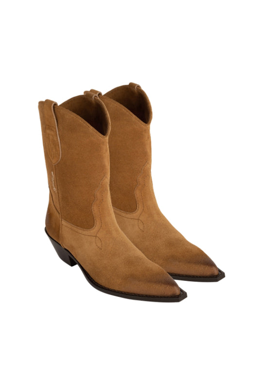 FRISCO  Woman's Ankle Boots in Tobacco Crusted Suede