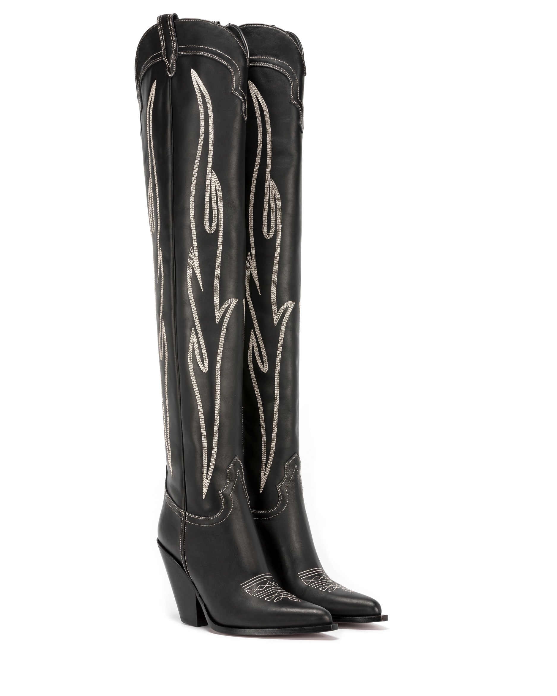    HERMOSA-90-Women_s-Over-The-Knee-Boots-in-Black-Calfskin-Off-White-Embroidery_02_Front